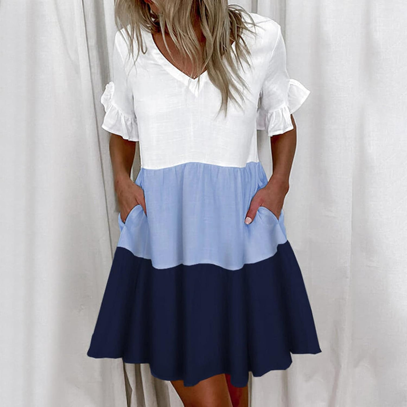 Aliah™ - Colorblock Charm Dress