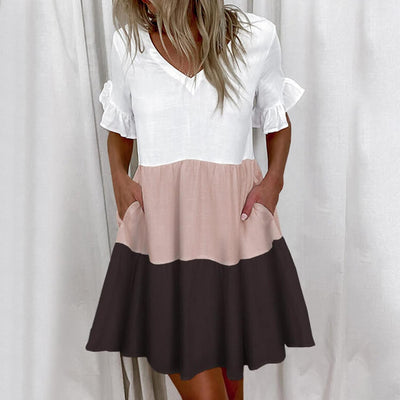 Aliah™ - Colorblock Charm Dress