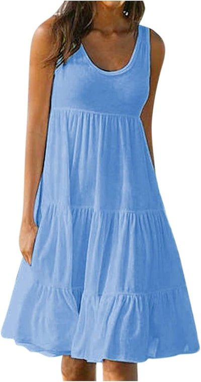 Layla™ - Boho Sleeveless Mini Dress