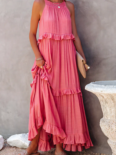 Mabel | Ruffle Breeze Maxi Dress