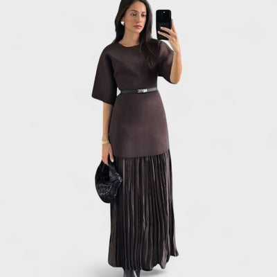 Andrea - Pleated Maxi Dress