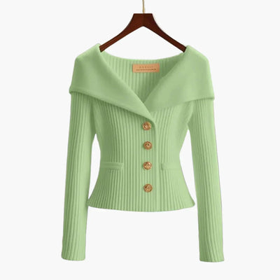 Women's Ribbed Buttoned Jacket