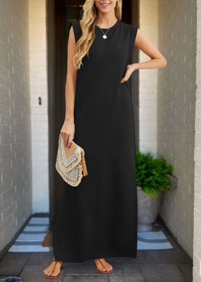 Riley™ - Elegant Linen Dress with Handmade Details