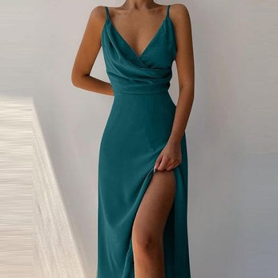 Phoebe | Elegant Satin Dress