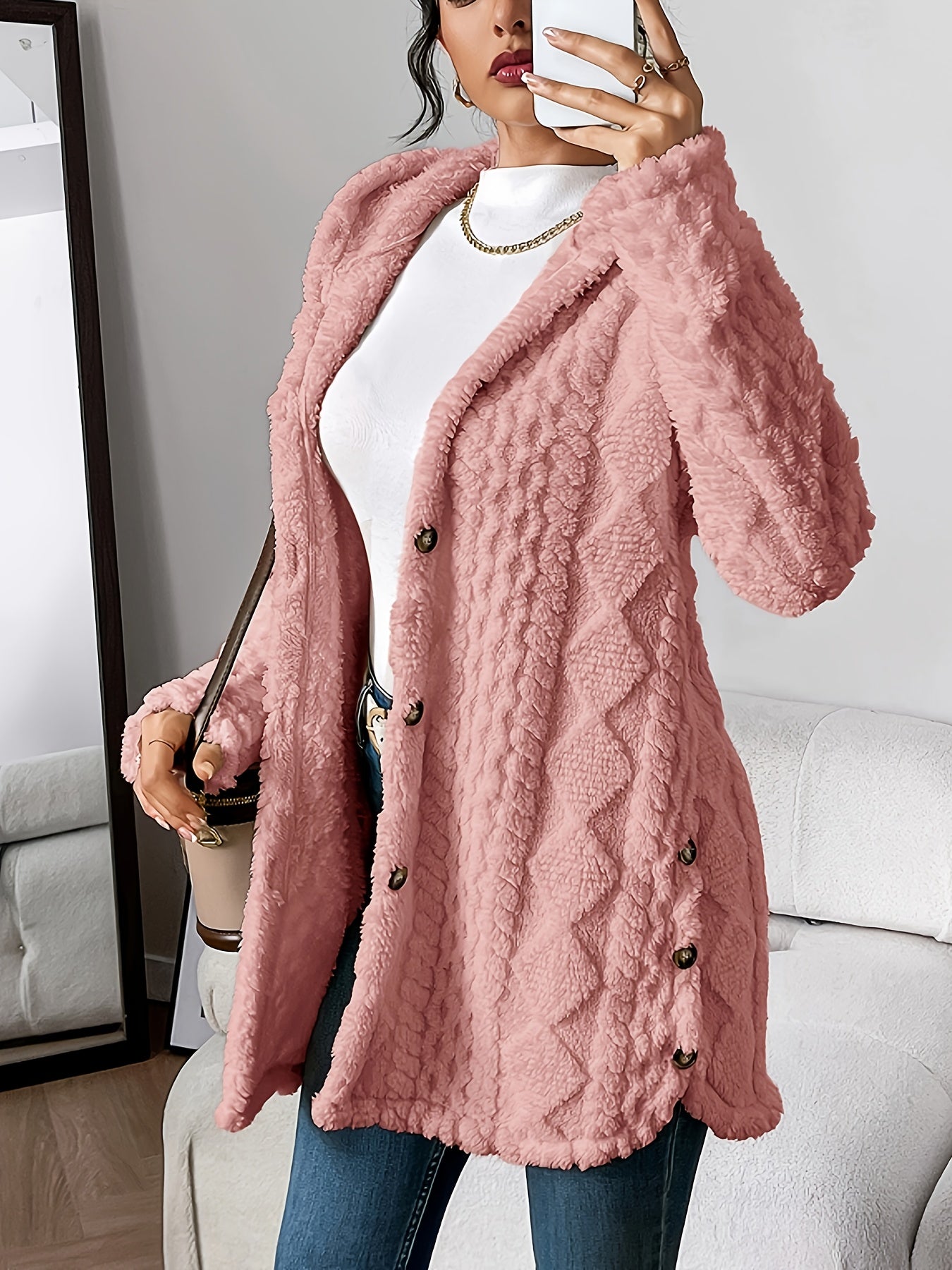 Chateau Elise™   | Plush Hooded Cardigan