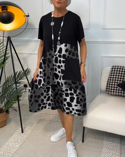 Olivia | Casual Printed Pocket Dress