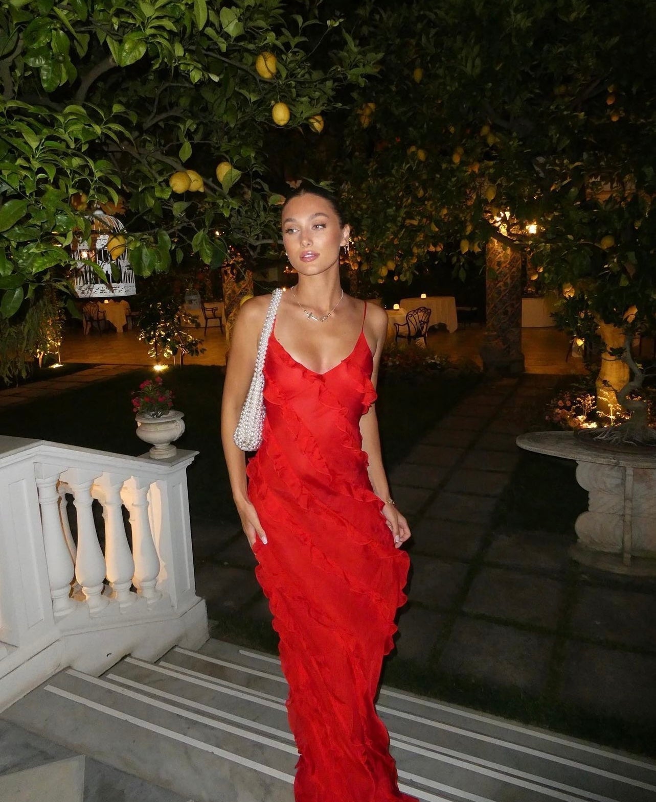 Zara - Ruffled Maxi Dress