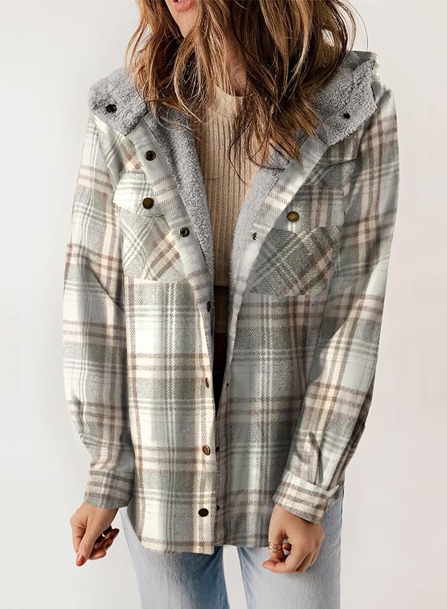 Elvessa | Plaid Flanel Jacket