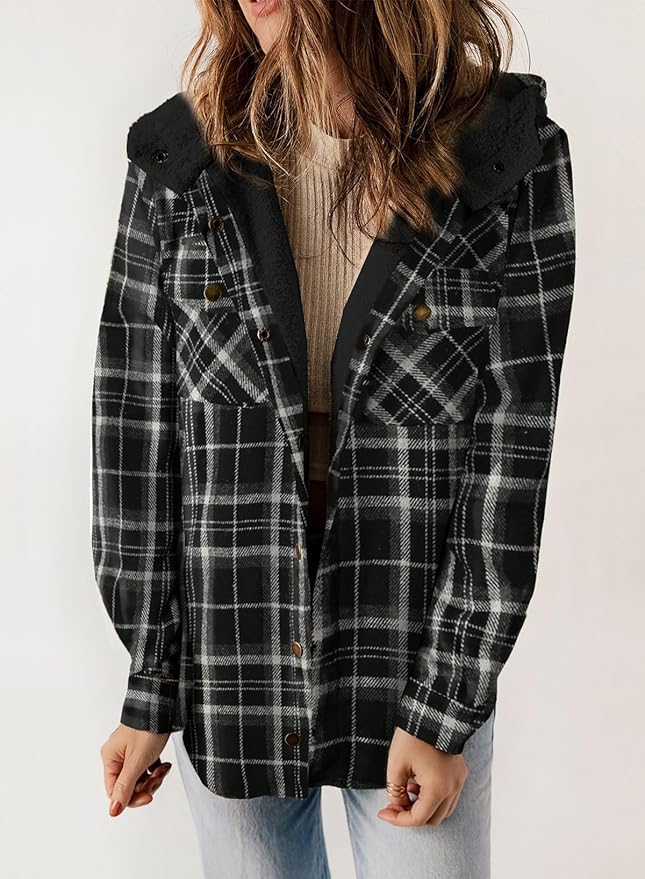 Elvessa | Plaid Flanel Jacket