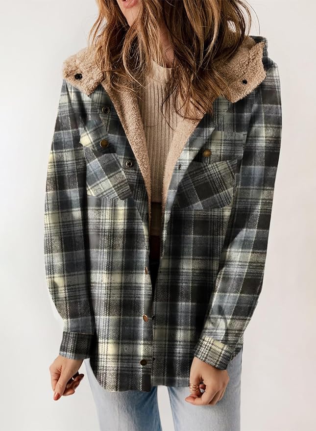 Elvessa | Plaid Flanel Jacket