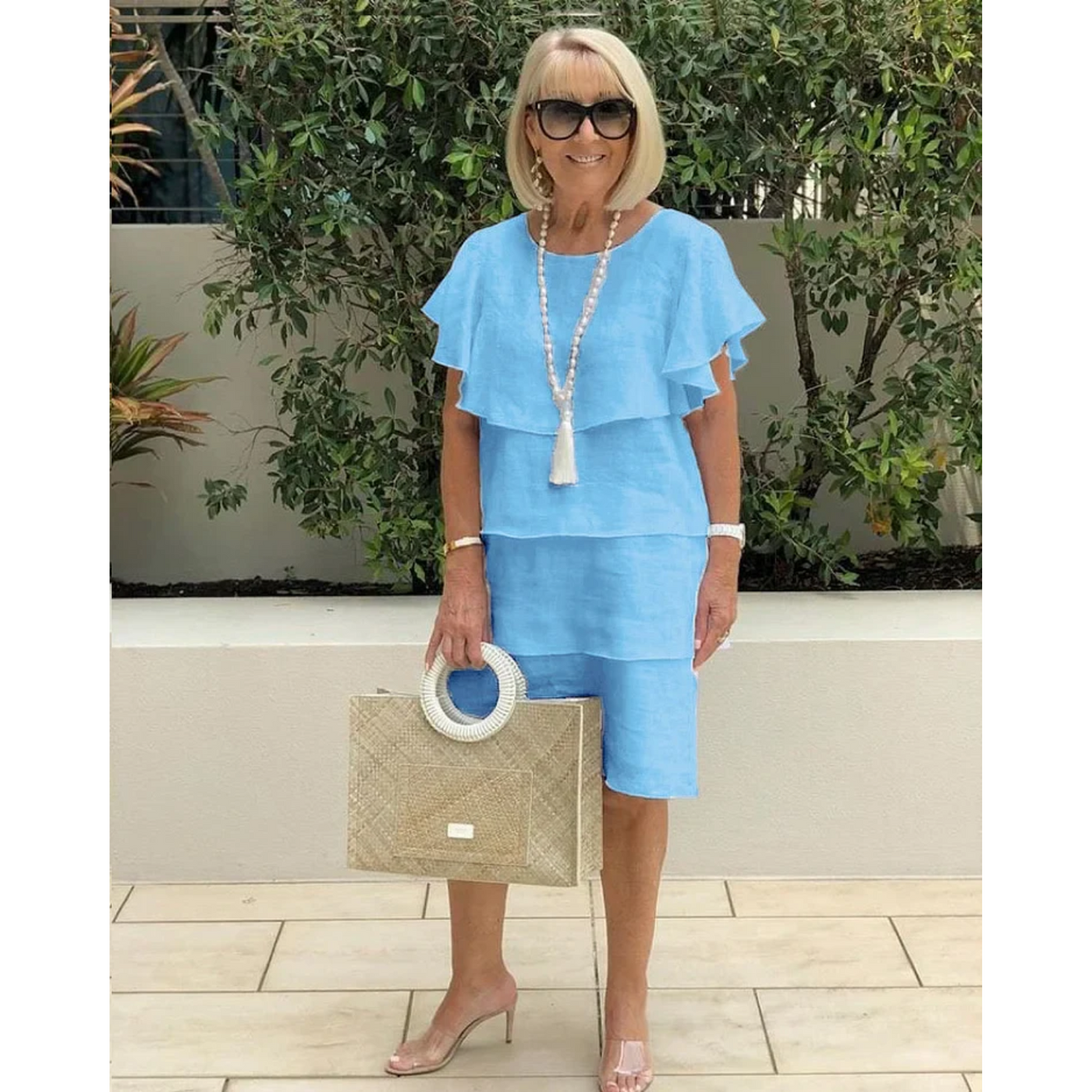 Yvonne – enchanting layered ruffle dress