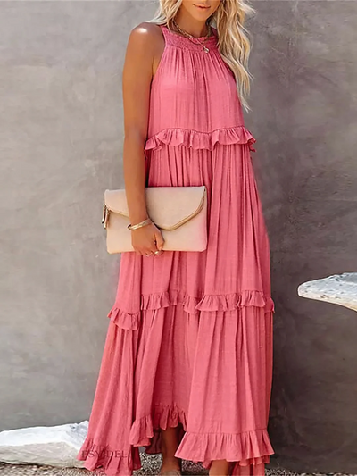 Mabel | Ruffle Breeze Maxi Dress