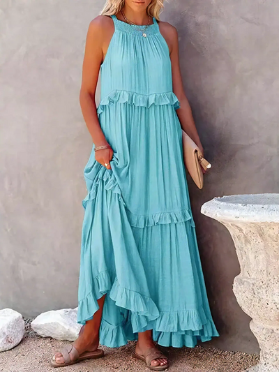 Mabel | Ruffle Breeze Maxi Dress