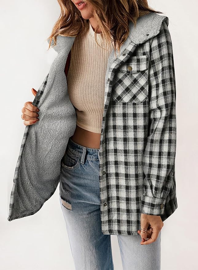 Elvessa | Plaid Flanel Jacket