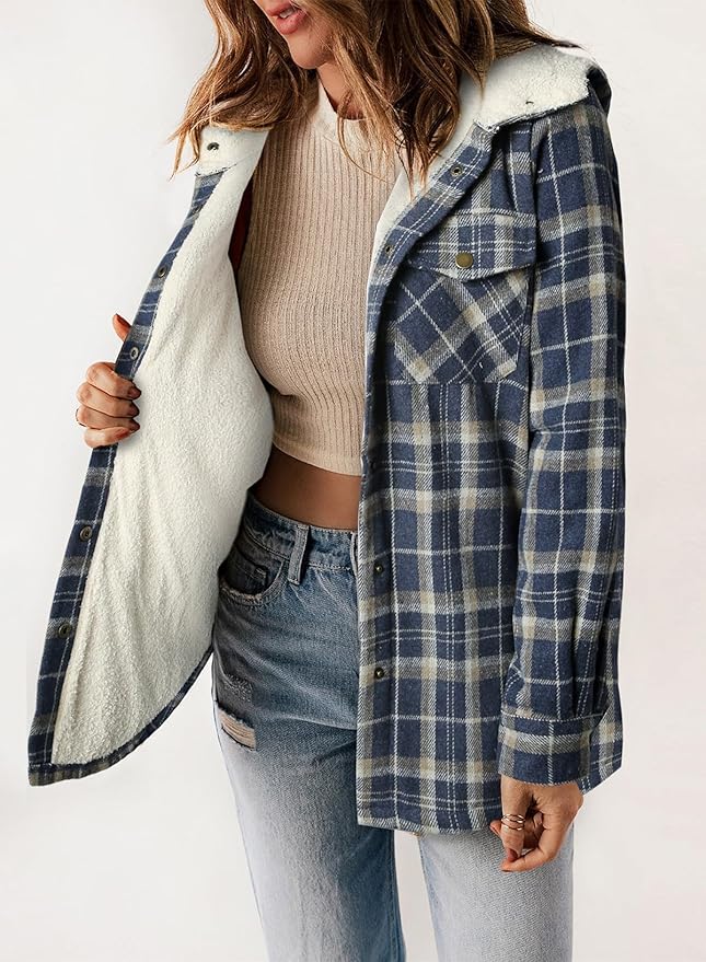 Elvessa | Plaid Flanel Jacket