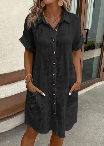 Riley™ - Comfortable Buttoned Summer Dress