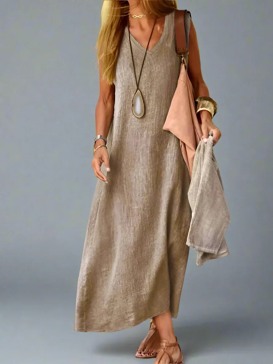 Hedwig | Summer Dress with Flowing Cut and Natural Style