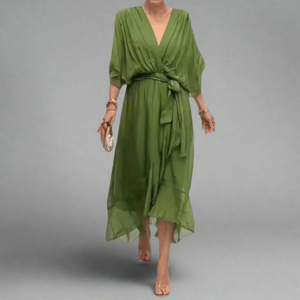 Dorselinde | Elegant Maxi Dress with Feminine Neckline