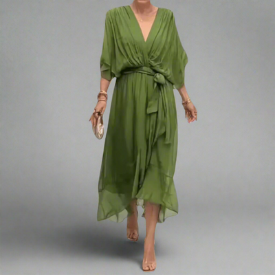 Dorselinde | Elegant Maxi Dress with Feminine Neckline