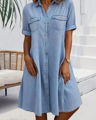 Jessica | Relaxed Button Shirt Dress