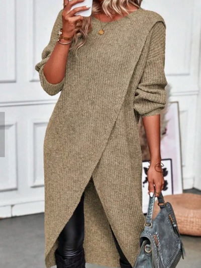 ARIA WRAP KNIT DRESS