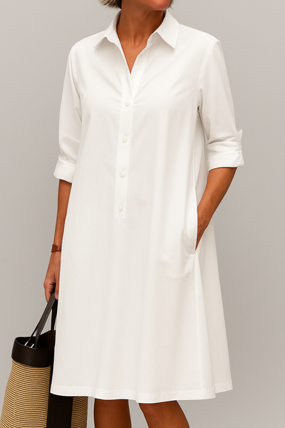 Elodie - Button Down Shirt Dress