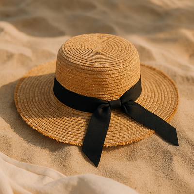Elegant Summer Hat - Black