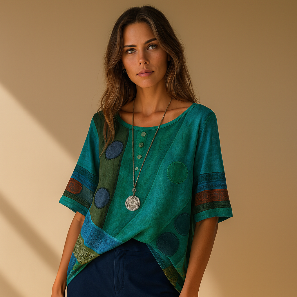 Valarie – Colorful Bohemian Top
