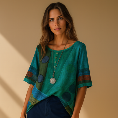 Valarie – Colorful Bohemian Top