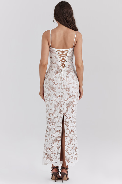 EVANGELINE - Embroidered Maxi Dress