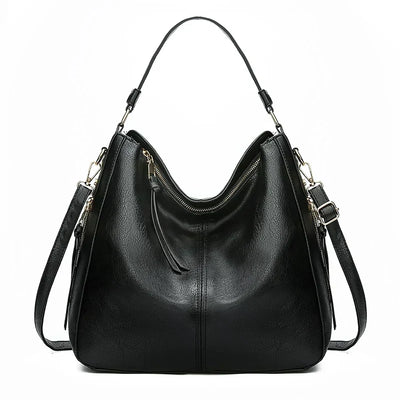 Gudborg | Elegant and Spacious Everyday Bag in Classic Black