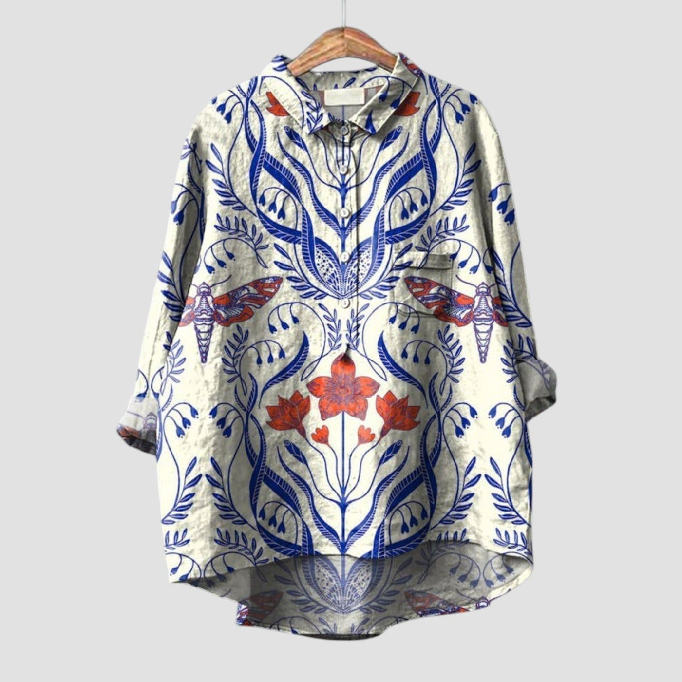 Thariel™ | 2025 – Ornamental Print Blouse