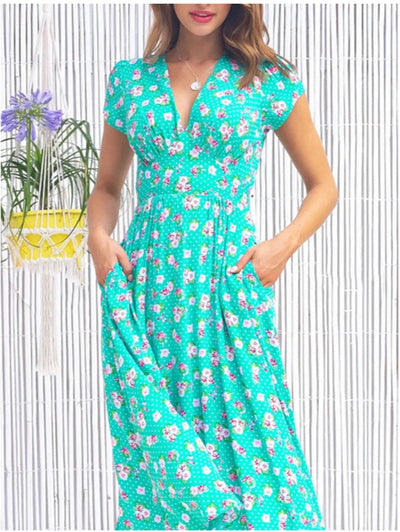 Fienna – Button-Front Midi Dress