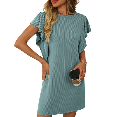 Ursula – Ruffle Sleeve Shift Dress