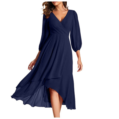 Linda – Elegant V-Neck Dress