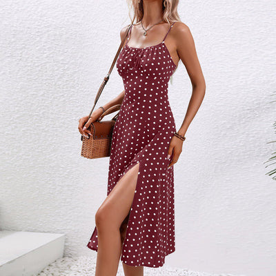 Quenby – Polka Dot Midi Dress