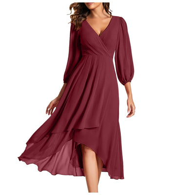 Linda – Elegant V-Neck Dress