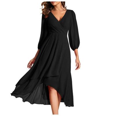 Linda – Elegant V-Neck Dress