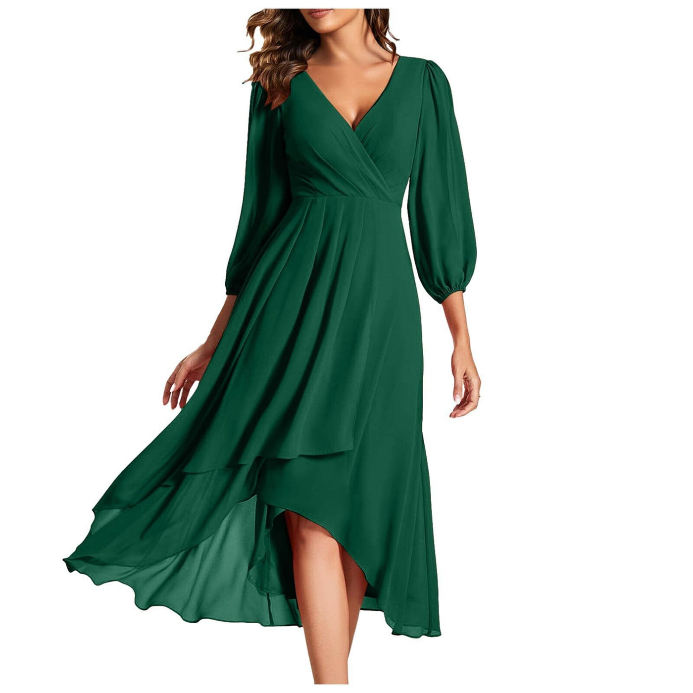 Linda – Elegant V-Neck Dress