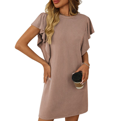 Ursula – Ruffle Sleeve Shift Dress
