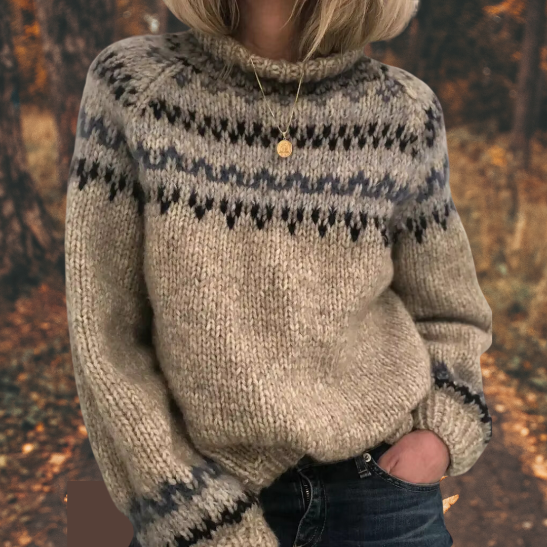 Astrid™ | Women's Nordic Knit Sweater