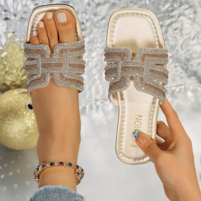 Aria™ Crystal Slide Sandals