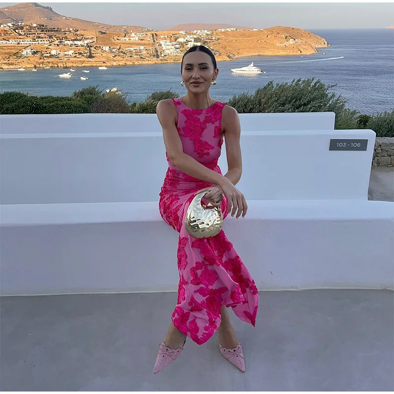 Alora - Elegant Floral Maxi Dress