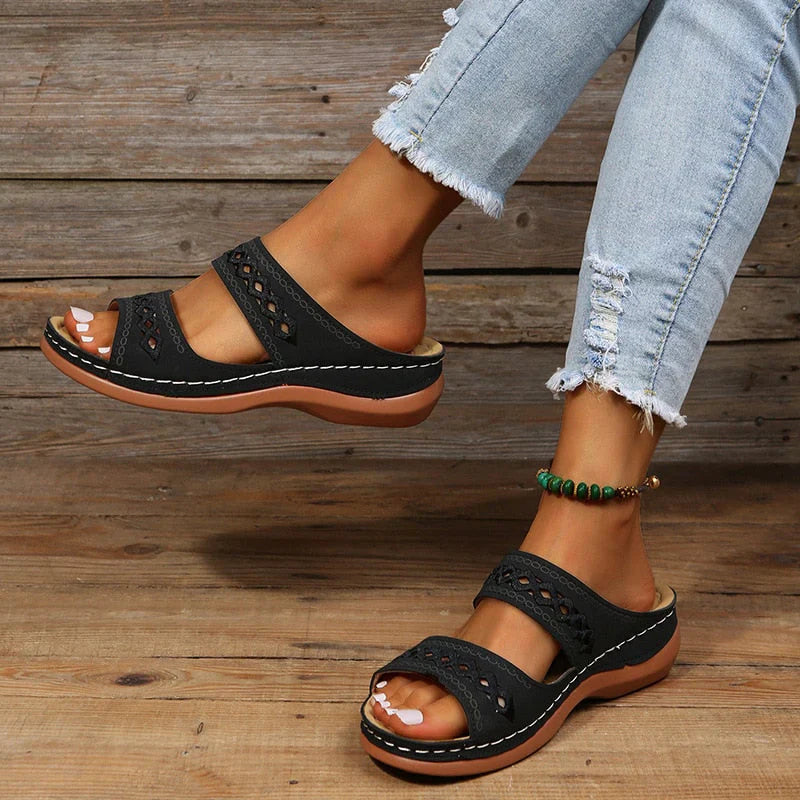 Courtney™ | Stylish Double-Strap Sandals