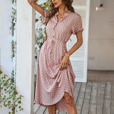Dotarie™ Polka Midi Shirt Dress