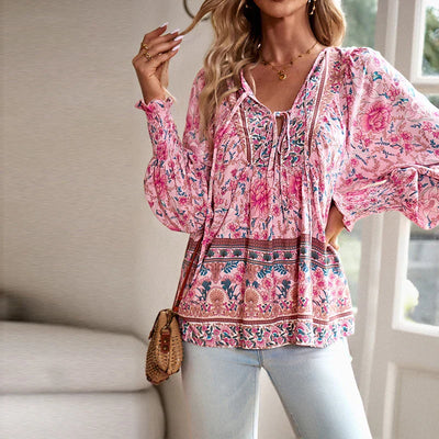 ANIKA I FLOWERED BLOUSE