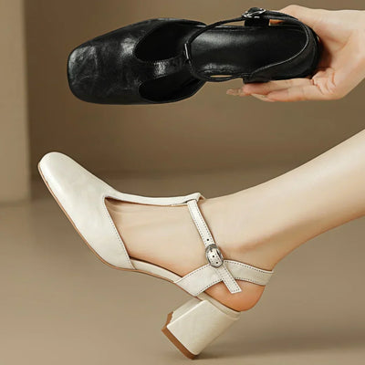 Beatrica Leather Mary Janes