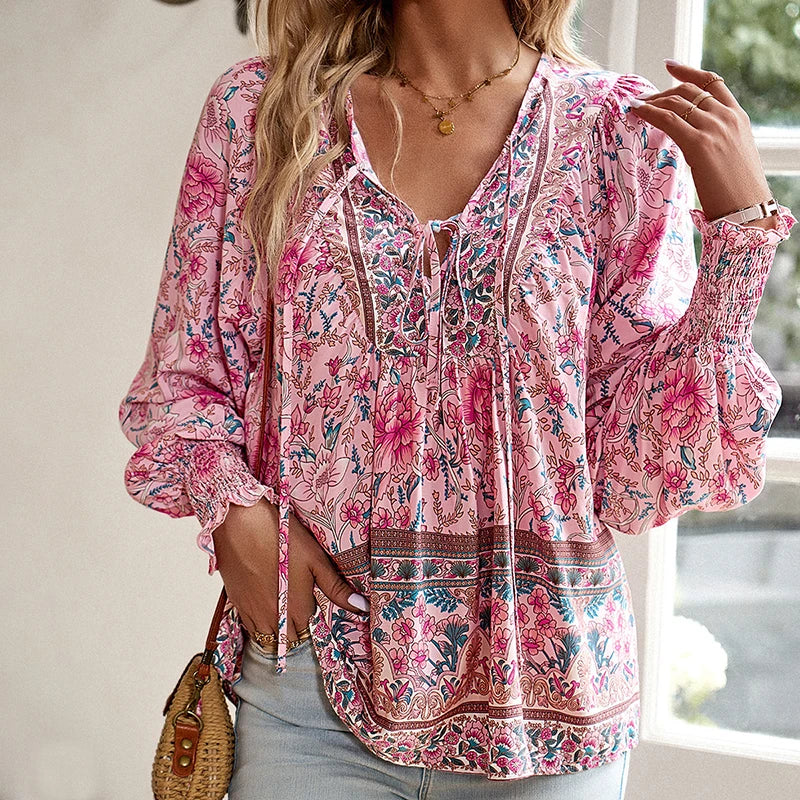 ANIKA I FLOWERED BLOUSE
