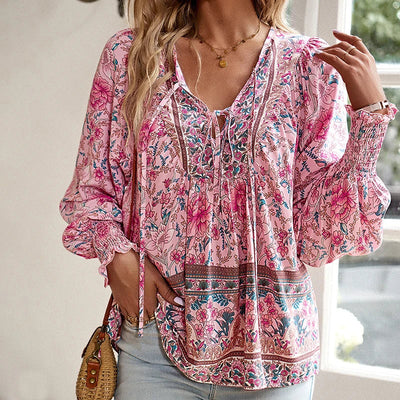 ANIKA I FLOWERED BLOUSE