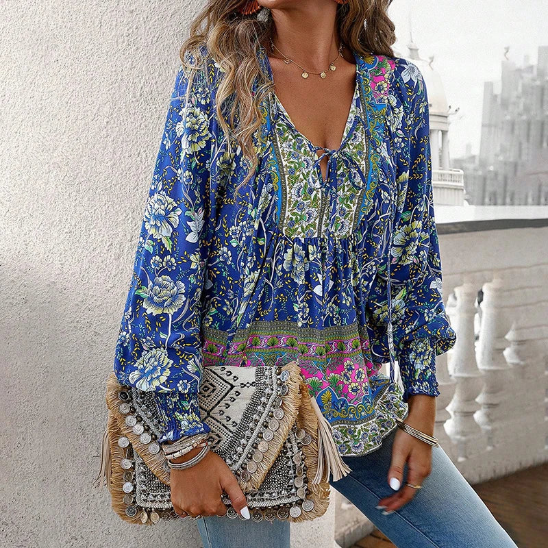 ANIKA I FLOWERED BLOUSE